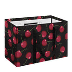 Red Cherry Pattern Print Utility Tote Bag