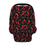Red Chili Peppers Pattern Print Baby Seat Cover