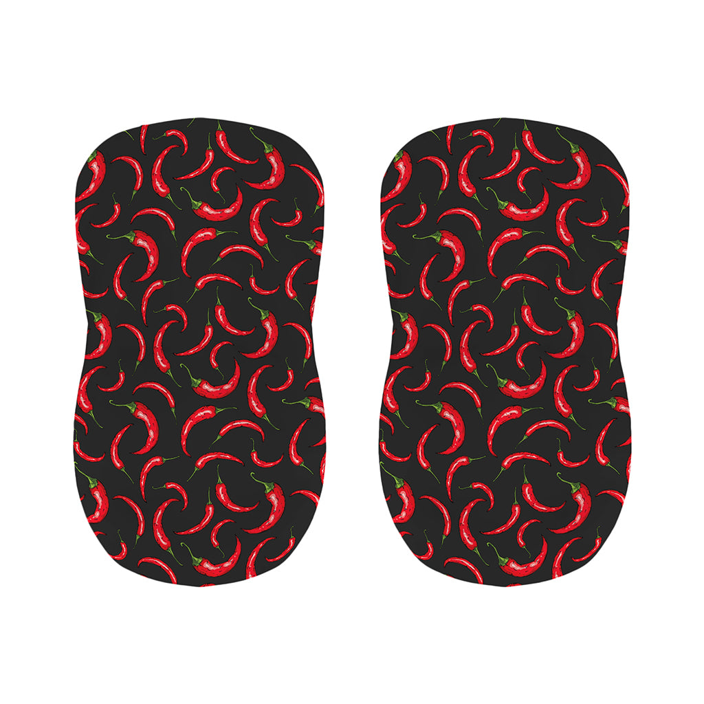 Red Chili Peppers Pattern Print Bar Stool Covers