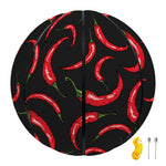 Red Chili Peppers Pattern Print Basketball