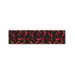 Red Chili Peppers Pattern Print Bed Runner