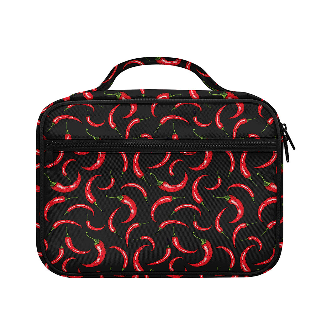 Red Chili Peppers Pattern Print Briefcase Bible Bag