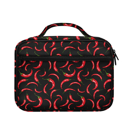 Red Chili Peppers Pattern Print Briefcase Bible Bag