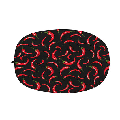 Red Chili Peppers Pattern Print Car Side Mirror Covers