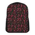 Red Chili Peppers Pattern Print Casual Backpack