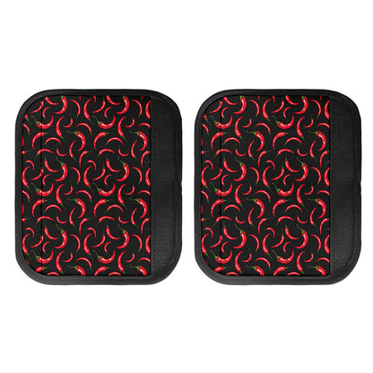 Red Chili Peppers Pattern Print Handle Covers
