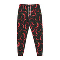 Red Chili Peppers Pattern Print Jogger Pants
