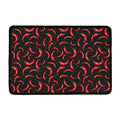 Red Chili Peppers Pattern Print Kitchen Mat