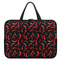 Red Chili Peppers Pattern Print Laptop Sleeve With Handle