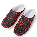 Red Chili Peppers Pattern Print Mesh Casual Shoes