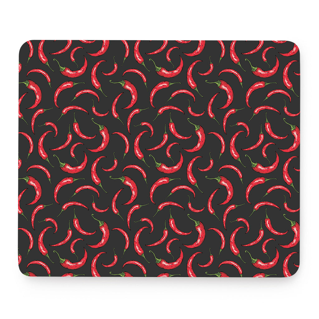 Red Chili Peppers Pattern Print Mouse Pad