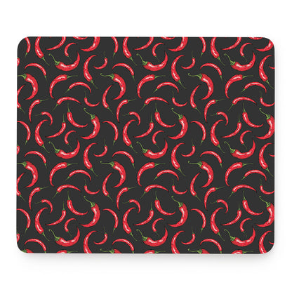 Red Chili Peppers Pattern Print Mouse Pad