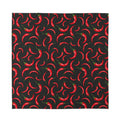Red Chili Peppers Pattern Print Silk Bandana