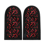 Red Chili Peppers Pattern Print Skillet Handle Cover