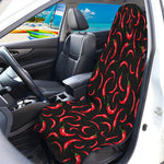 Red Chili Peppers Pattern Print Waterproof Car Seat Cover