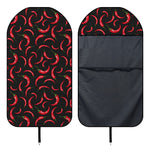 Red Chili Peppers Pattern Print Waterproof Car Seat Cover