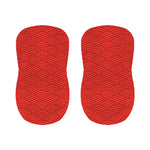 Red Chinese Pattern Print Bar Stool Covers