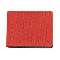 Red Chinese Pattern Print Bifold Wallet
