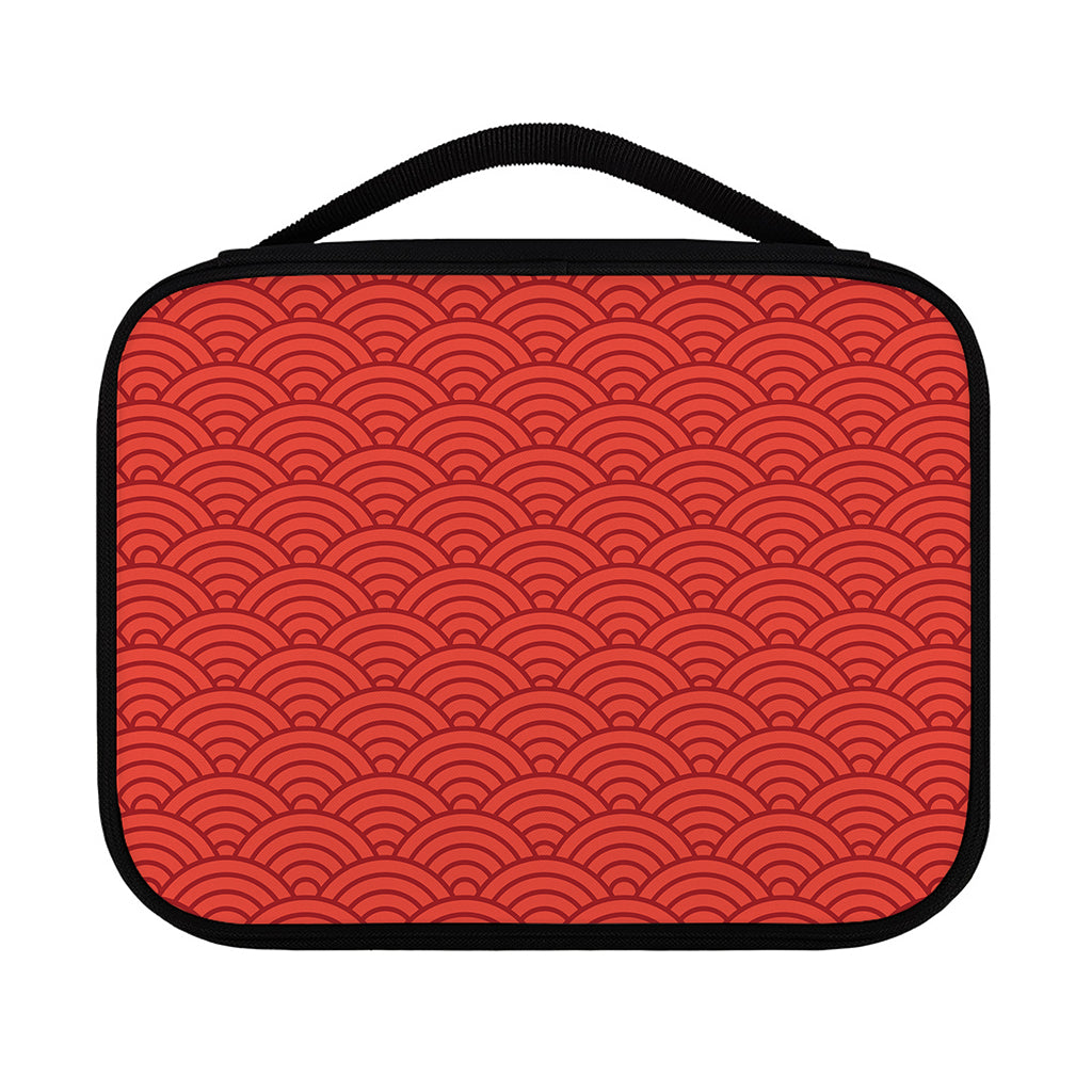 Red Chinese Pattern Print Classic Bible Case