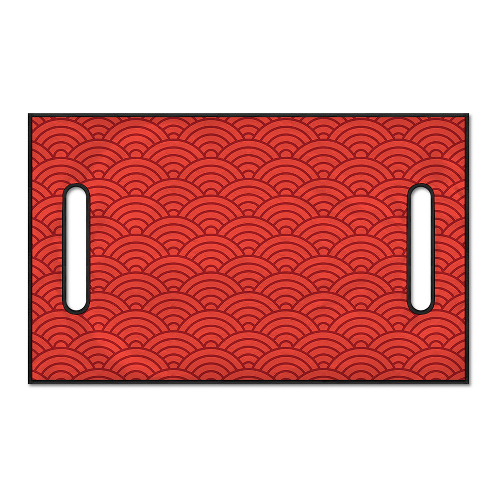 Red Chinese Pattern Print Golf Cart Seat Cover