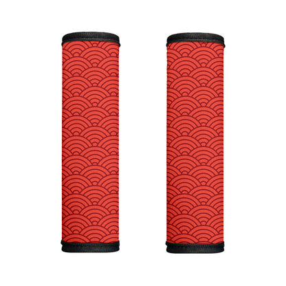Red Chinese Pattern Print Handle Covers