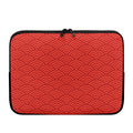 Red Chinese Pattern Print Laptop Sleeve