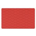 Red Chinese Pattern Print Polyester Doormat