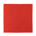 Red Chinese Pattern Print Silk Bandana
