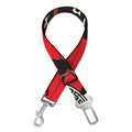 Red Chinese Zodiac Wheel Print Dog Seat Belt