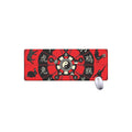 Red Chinese Zodiac Wheel Print Extended Mouse Pad