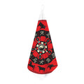 Red Chinese Zodiac Wheel Print Hand Towel