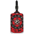 Red Chinese Zodiac Wheel Print Luggage Tag