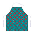 Red Crab Pattern Print Adjustable Apron