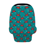 Red Crab Pattern Print Baby Seat Cover