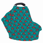 Red Crab Pattern Print Baby Seat Cover