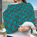 Red Crab Pattern Print Baby Seat Cover