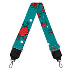 Red Crab Pattern Print Bag Strap