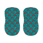 Red Crab Pattern Print Bar Stool Covers