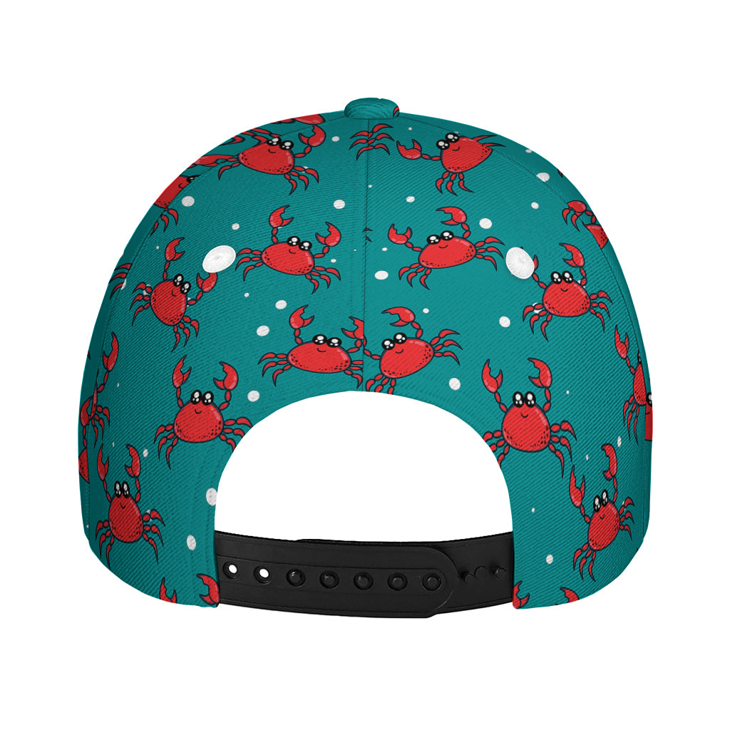 Red Crab Pattern Print Baseball Cap