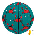 Red Crab Pattern Print Basketball