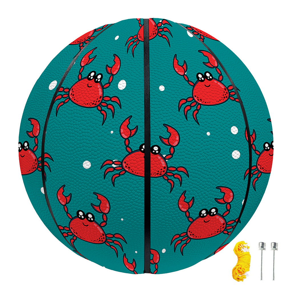 Red Crab Pattern Print Basketball