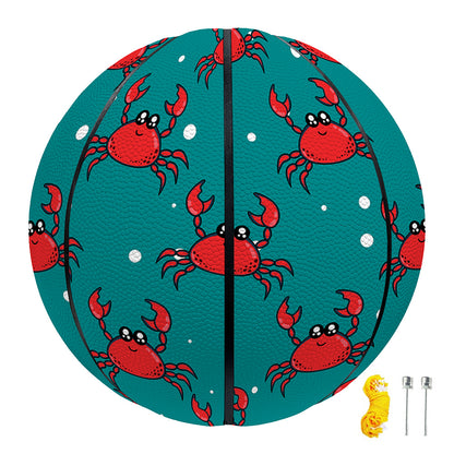 Red Crab Pattern Print Basketball