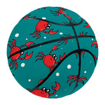 Red Crab Pattern Print Basketball