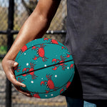 Red Crab Pattern Print Basketball