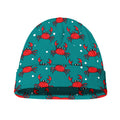 Red Crab Pattern Print Beanie
