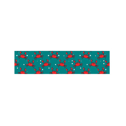Red Crab Pattern Print Bed Runner