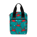 Red Crab Pattern Print Bible Tote Bag