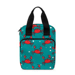 Red Crab Pattern Print Bible Tote Bag