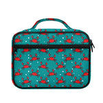Red Crab Pattern Print Briefcase Bible Bag