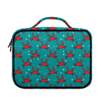 Red Crab Pattern Print Briefcase Bible Bag